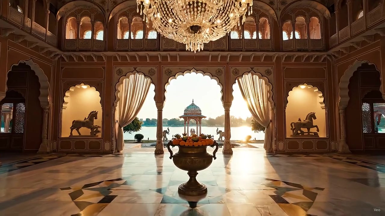 Grand marble Durbar Hall interior